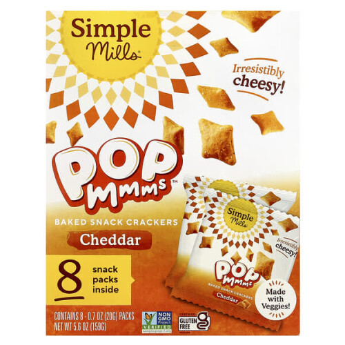 Pop Mmms, Baked Snack Crackers, Cheddar