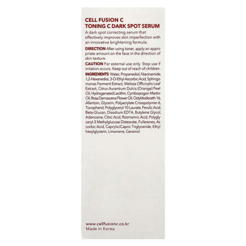 Cell Fusion C, Toning C Dunkles Fleck-Serum, 1,01 fl oz (30 ml) 1