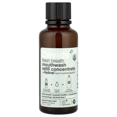 Fresh Breath Mouthwash Refill Concentrate, Natural Fresh Mint