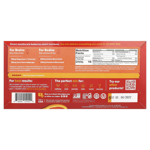 IQMIX, Hydration + Clarity + Mood Mix, Blutorange 1