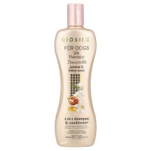 Silk Therapy, Shampooing et Après-Shampooing 2 en 1, Pour Chiens, Jasmin et Miel