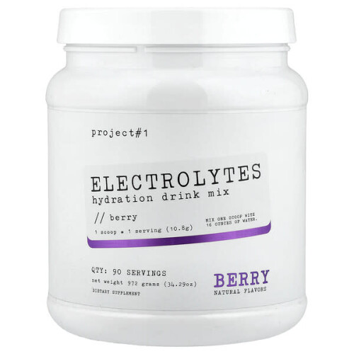 Électrolytes, Mélange pour Boisson d'Hydratation, Baie