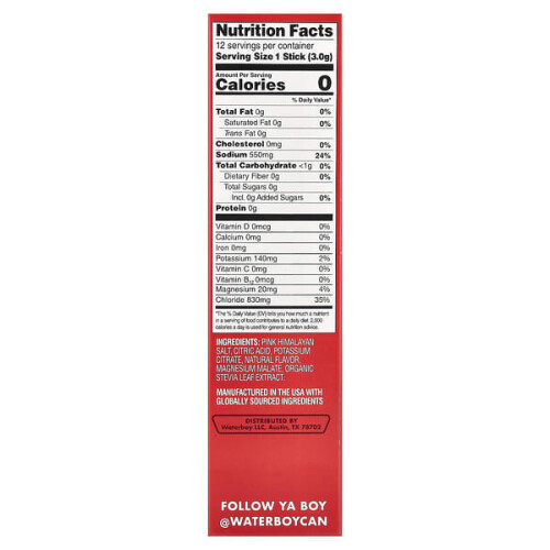 Hydratation Quotidienne, Mélange de Boisson Électrolytique, Pastèque 1