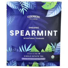 Thé de Domaine Unique, Menthe Verte Biologique, Sans Caféine