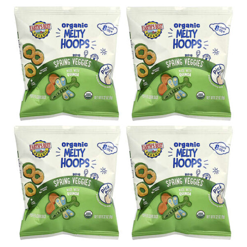 Bio-Melty Hoops, Puffmais-Snack, 8+ Monate, Frühlingsgemüse 2
