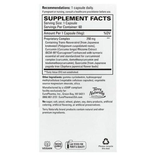 Resveratrol Komplex mit BCM-95 Curcumin & Quercetin 1