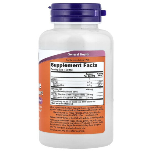 NOW Foods Berberine Glucose Support 1