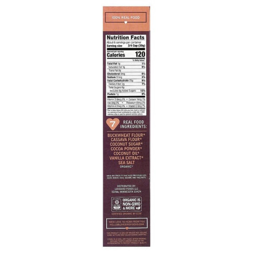 Organic Grain-Free Cereal, Cocoa O's 1