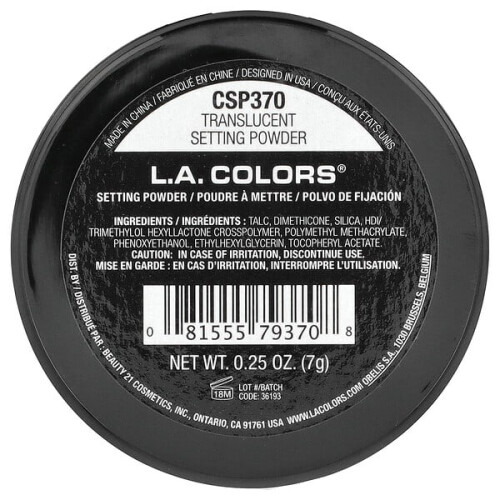 L.A. COLORS Setting Powder, Translucent 1