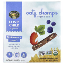 Oaty Chomps Organic Bars, 12+ Months, Blueberry + Carrot