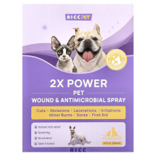 2X Power Haustier Wund- & Antimikrobielles Spray, Für Hunde & Katzen