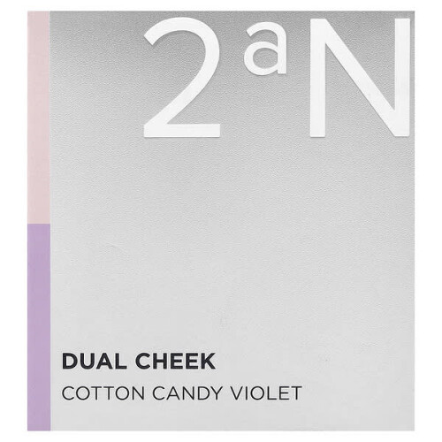 2aN, Dual Cheek, 01 Cotton Candy Violet, 9 g 1