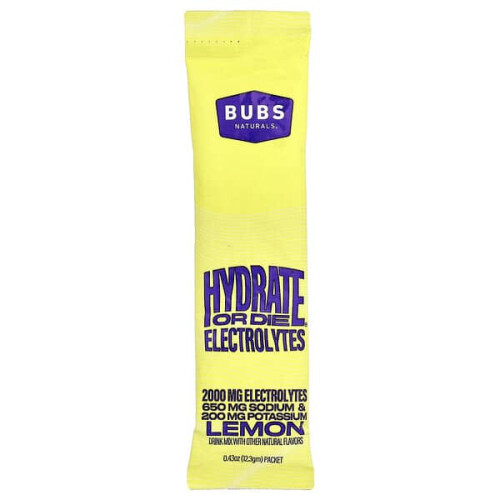Hydrate or Die, Electrolytes Drink Mix, Lemon 2