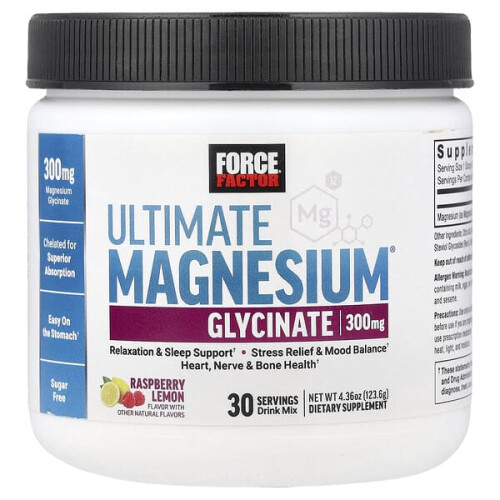 Ultimate Magnesiumglycinat Getränkemischung, Himbeer-Zitrone