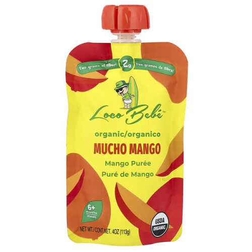 Organic Puree, 6+ Months, Mucho Mango