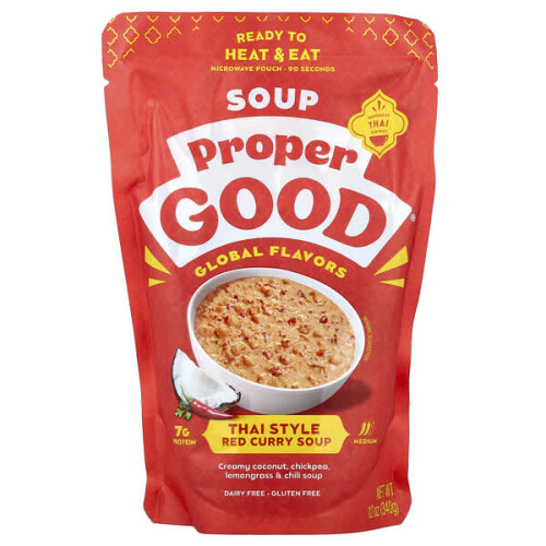 Thailändischer Stil, Rote Curry-Suppe, Mittel