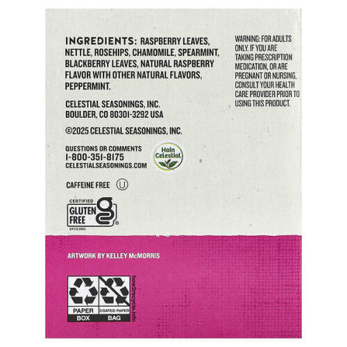 She-Well, Herbal Tea, Raspberry Leaf, Caffeine Free 1