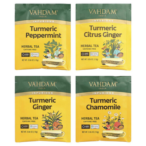 Infusions, Tisane, Pack Variété Curcuma, Sans Caféine 2