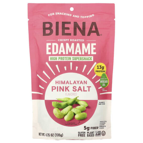 Crispy Roasted Edamame, Himalayan Pink Salt