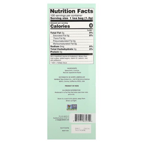 Infusions, Herbal Tea, Sprightly Spearmint, Caffeine Free 1