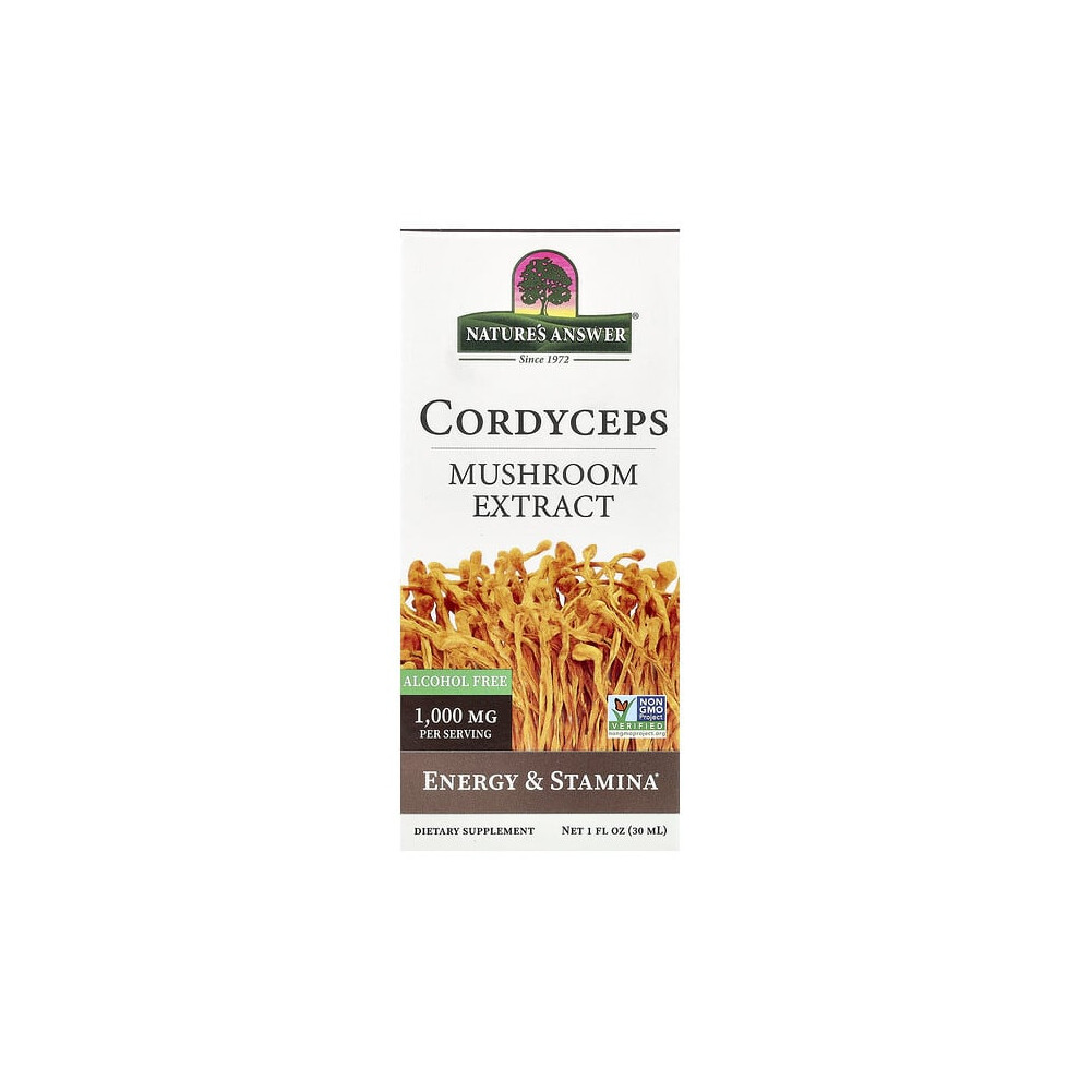 Nature's Answer Cordyceps, Mushroom Extract, Alcohol Free