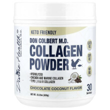 Don Colbert M.D., Poudre de Collagène, Chocolat Noix de Coco
