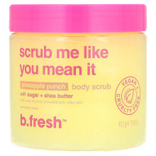 b.fresh, Ciapek z Cukrem i Mleczkiem Shea, Smak Ananasa, 16 oz (453 g)