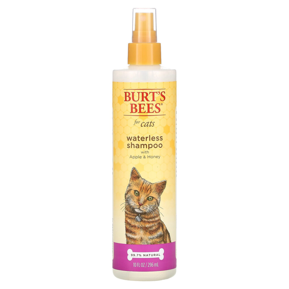 Burt's Bees , Waterless Shampoo For Cats With Apple & Honey, 10 Fl Oz (296 Ml)