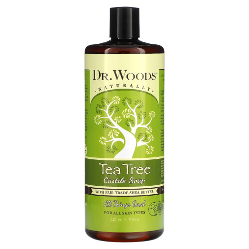 Dr. Woods, Teebaum-Kernseife mit Fair Trade Sheabutter, 32 fl oz (946 ml)