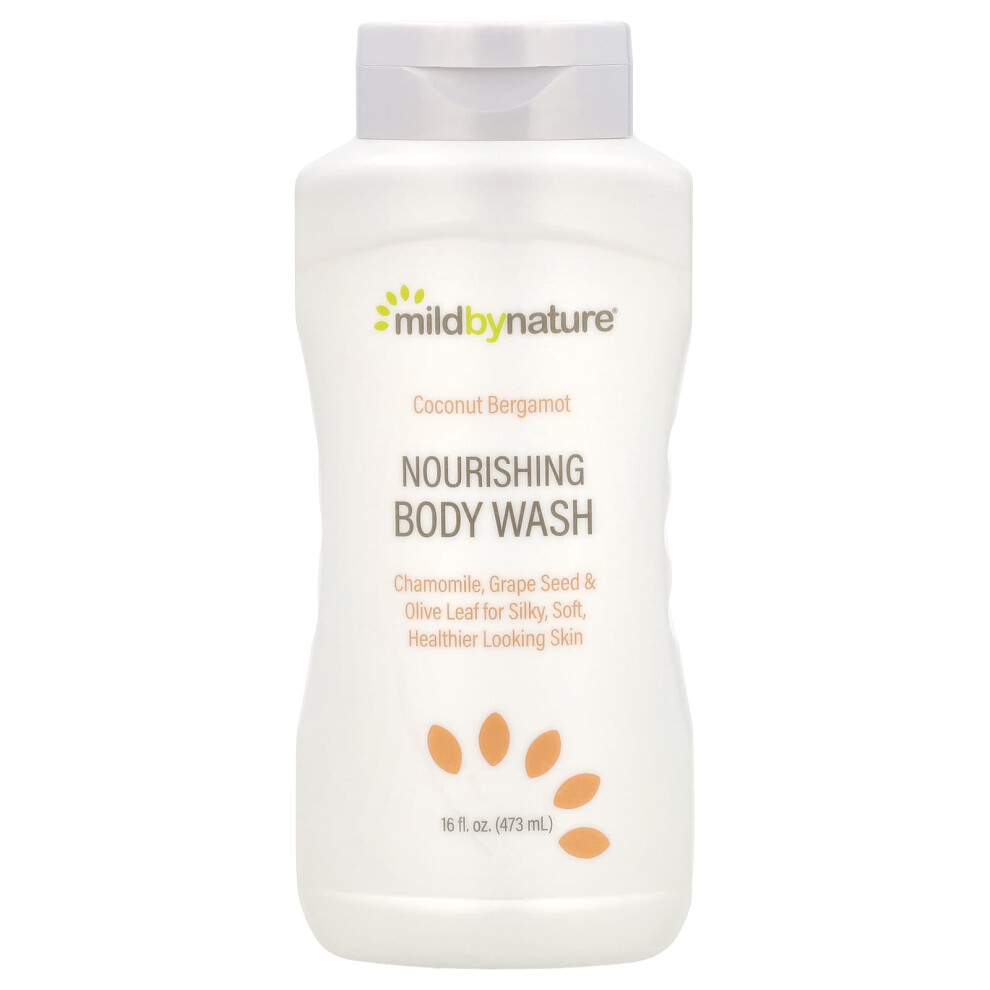 Mild By Nature , Nourishing Body Wash, Coconut Bergamot, 16 Fl Oz (473 Ml)