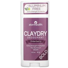 Zion Health, Bold, ClayDry Deodorant, Holunderbeere, 2,8 Unzen (80 g)