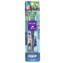 Oral-B, Zahnbürste, Extra weich, 3+ Jahre, Pixar, 2 Zahnbürsten