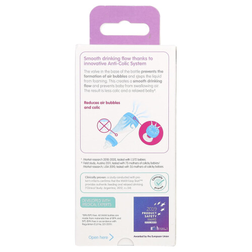 MAM MAM, Biberon Easy Start, Anti-colique, 0+ mois, 1 biberon 1