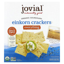Jovial, Bio-Sauerteig-Einkorn-Cracker, Alles-Gewürz, 4,5 Unzen (128 g)