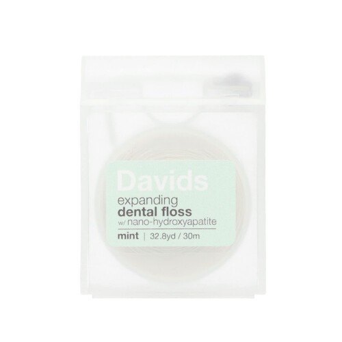 Davids Natural Toothpaste, Expanding Dental Floss, Mint, 32.8 yd (30 m) 2