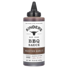 KINDER'S, BBQ-Sauce, Gerösteter Knoblauch, 15,5 oz (439 g)