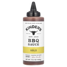 KINDER'S, BBQ-Sauce, Gold, 15,3 oz (434 g)