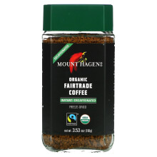 Mount Hagen, Café Instantané Bio et Équitable, Décaféiné, 3,53 oz (100 g)