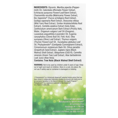 Nature's Answer PerioCleanse Collutorio e Concentrato | Menta Fresca | Senza Fluoruro e Alcool 1
