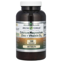 Amazing Nutrition, Amazing Formulas, Calcium Magnésium Zinc + Vitamine D3, 300 Comprimés