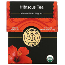 Buddha Teas, Tisane Biologique, Fleur d'Hibiscus, 18 Sachets, 0,95 oz (27 g)