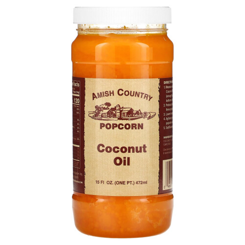 Amish Country Popcorn, Huile de Coco, 15 fl oz (472 ml)