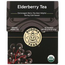 Buddha Teas, Tisane Biologique, Baie de Sureau, 18 Sachets, 0,95 oz (27 g)