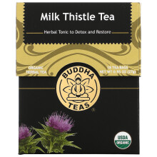 Buddha Teas, Tisane Biologique, Chardon-Marie, 18 Sachets, 0,95 oz (27 g)
