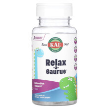 KAL, Dinosaurier, Relax-a-Saurus, Traube, 30 Kautabletten