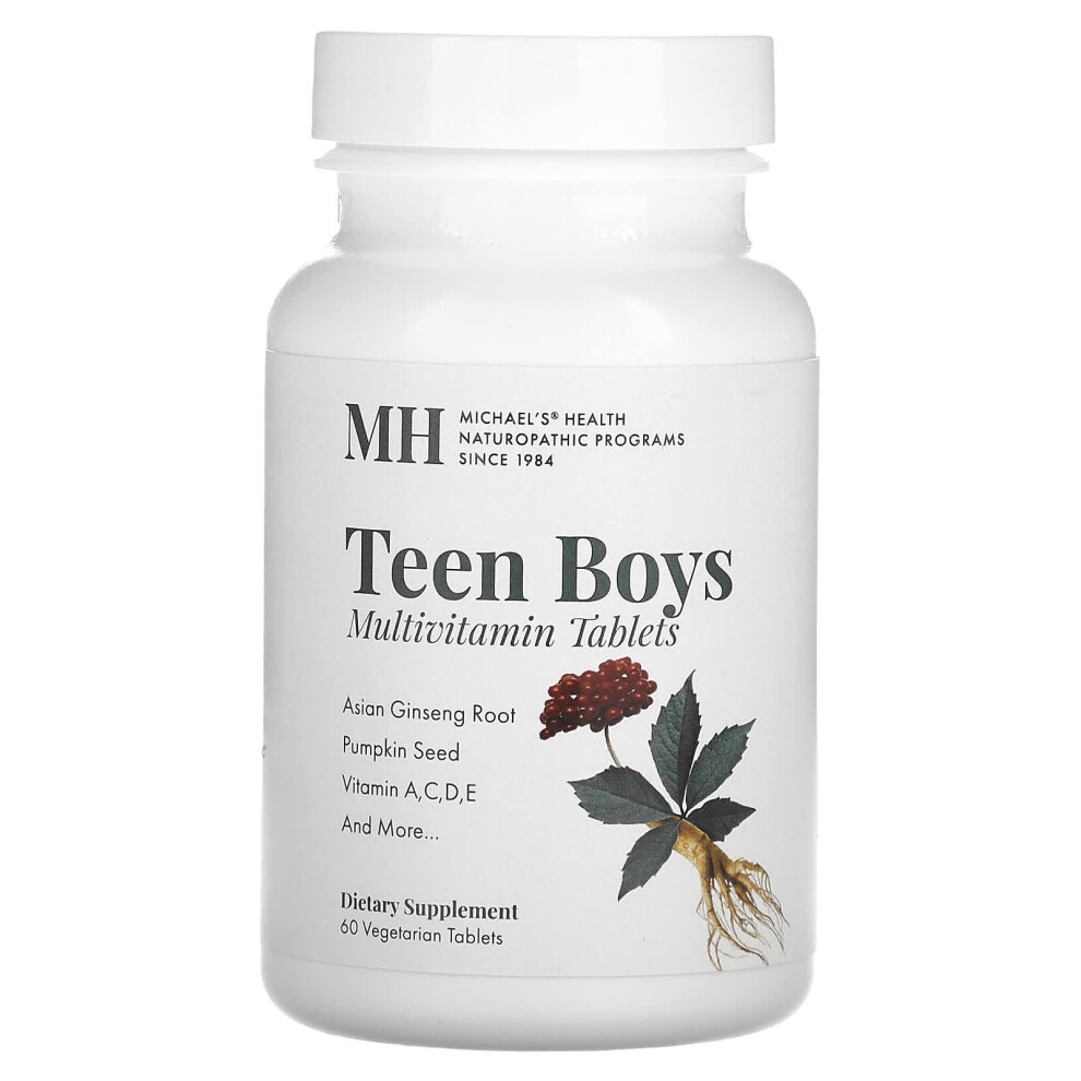 Michael's Naturopathic , Teen Boys Multivitamin, 60 Vegetarian Tablets