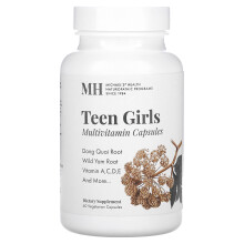 Michael's Naturopathic, Teen-Mädchen-Multivitamin, 60 Vegetarische Kapseln