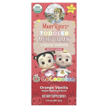 MaryRuth's, Cocomelon, Multivitamine Enfants en Bas Âge, Gouttes Liquides avec Fer, 1 - 3 Ans, Orange Vanille, 1 fl oz (30 ml)