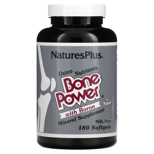 NaturesPlus, Knochenkraft mit Bor, 180 Softgels