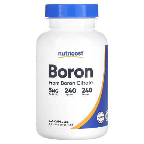 Nutricost, Boron, 5 mg, 240 Kapseln